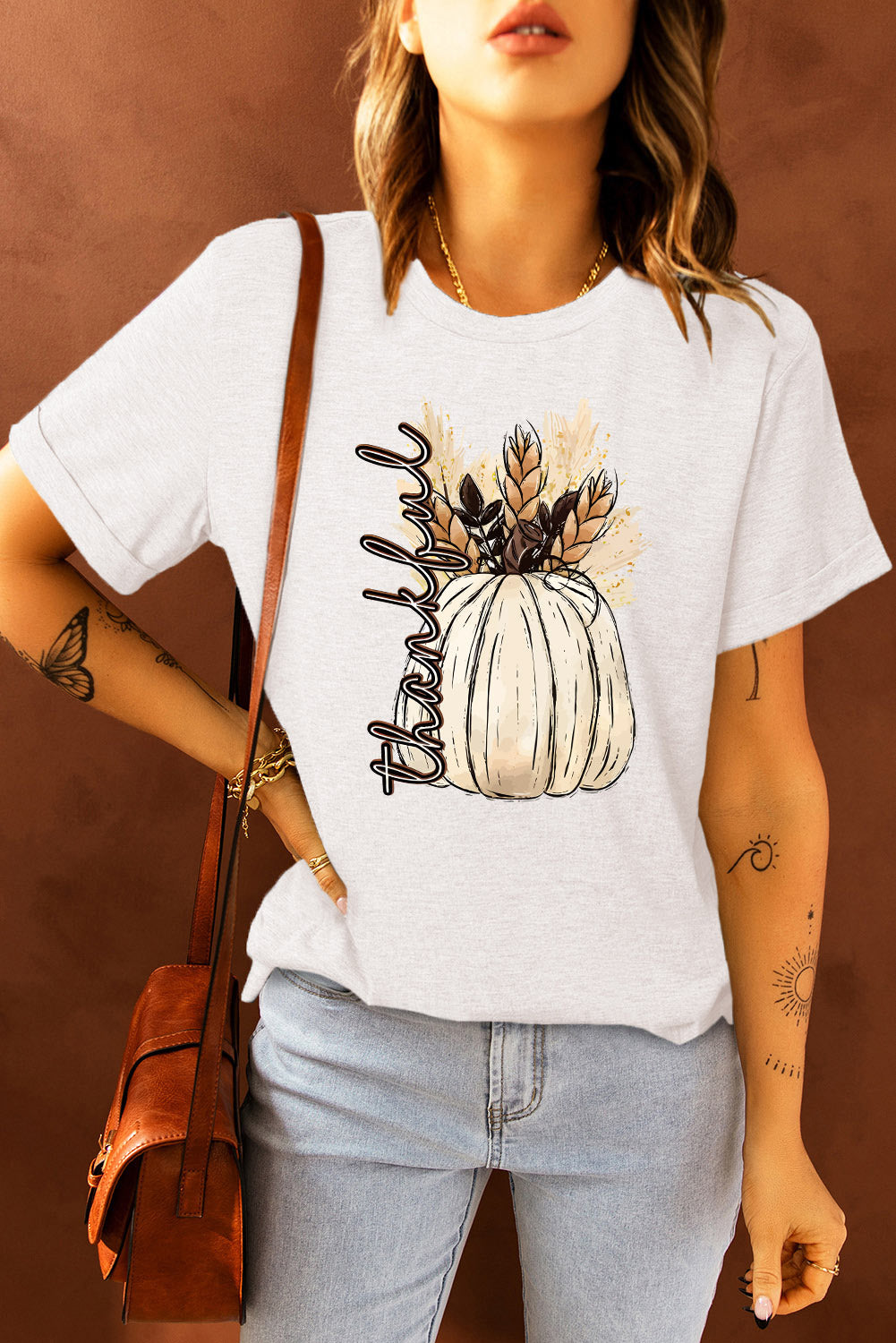 Graphic Round Neck Short Sleeve T-Shirt NicholesGifts