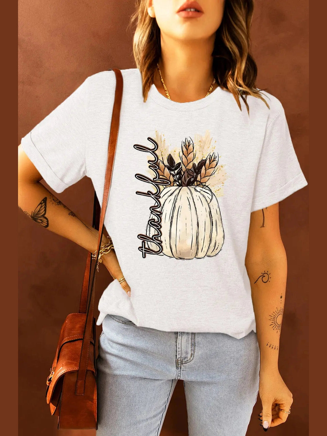 Graphic Round Neck Short Sleeve T-Shirt Trendsi