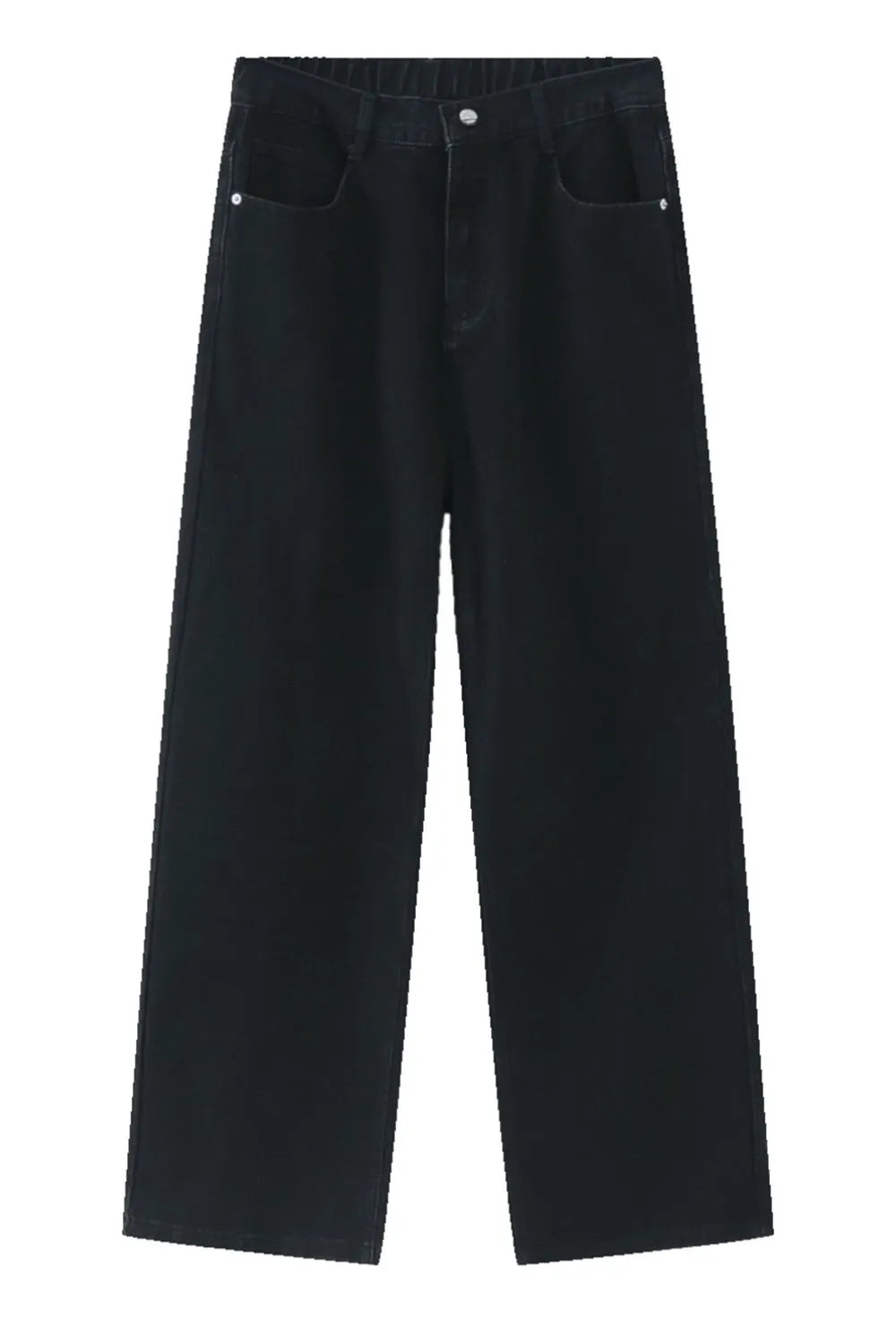 Wide Leg Jeans with Pockets Trendsi