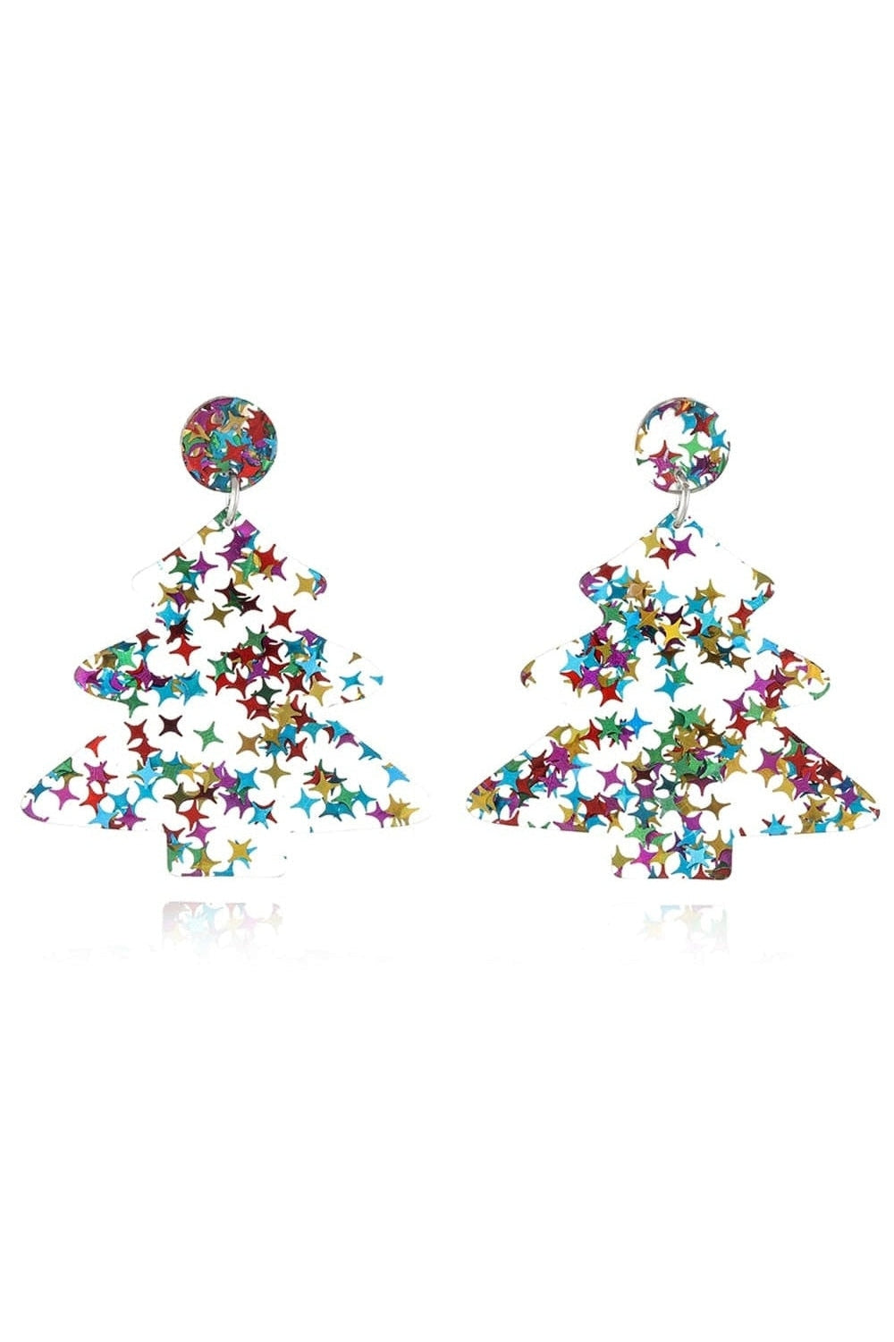 Women Christmas Tree Acrylic Earrings NicholesGifts
