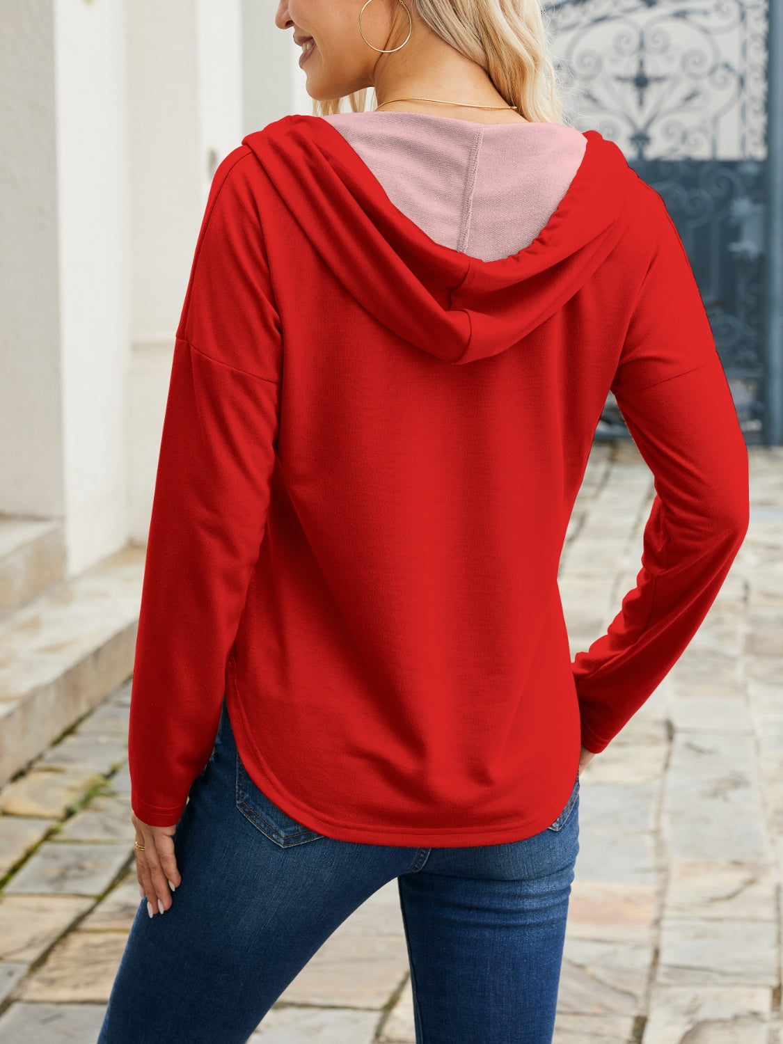 NicholesGifts Women Fam-Fam I Love You Drawstring Long Sleeve Hoodie NicholesGifts