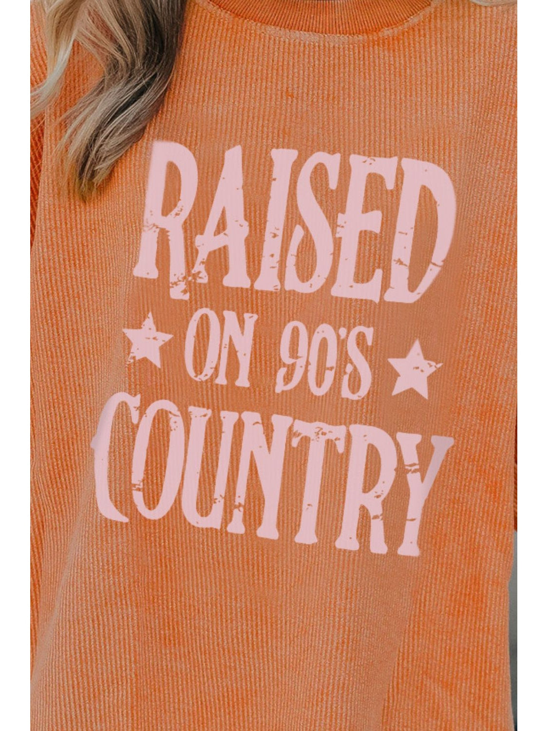 Women Letter Graphic Round Neck Long Sleeve Sweatshirt