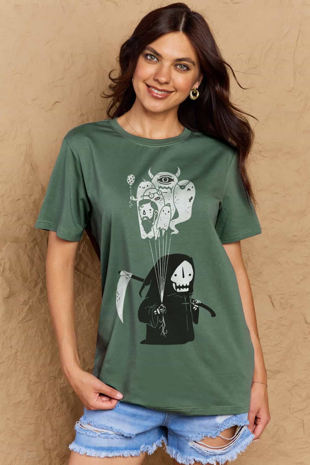 Simply Love Full Size Death Graphic T-Shirt NicholesGifts