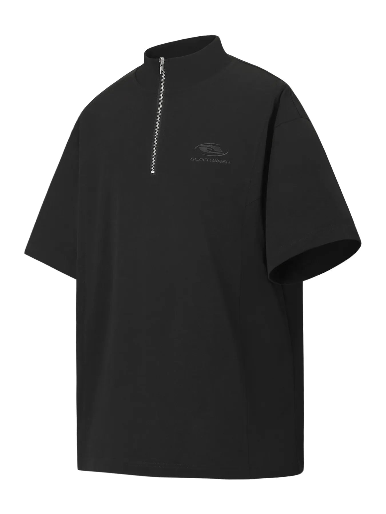 Men's Half-Zip Mock Neck Short Sleeve T-Shirt NicholesGifts