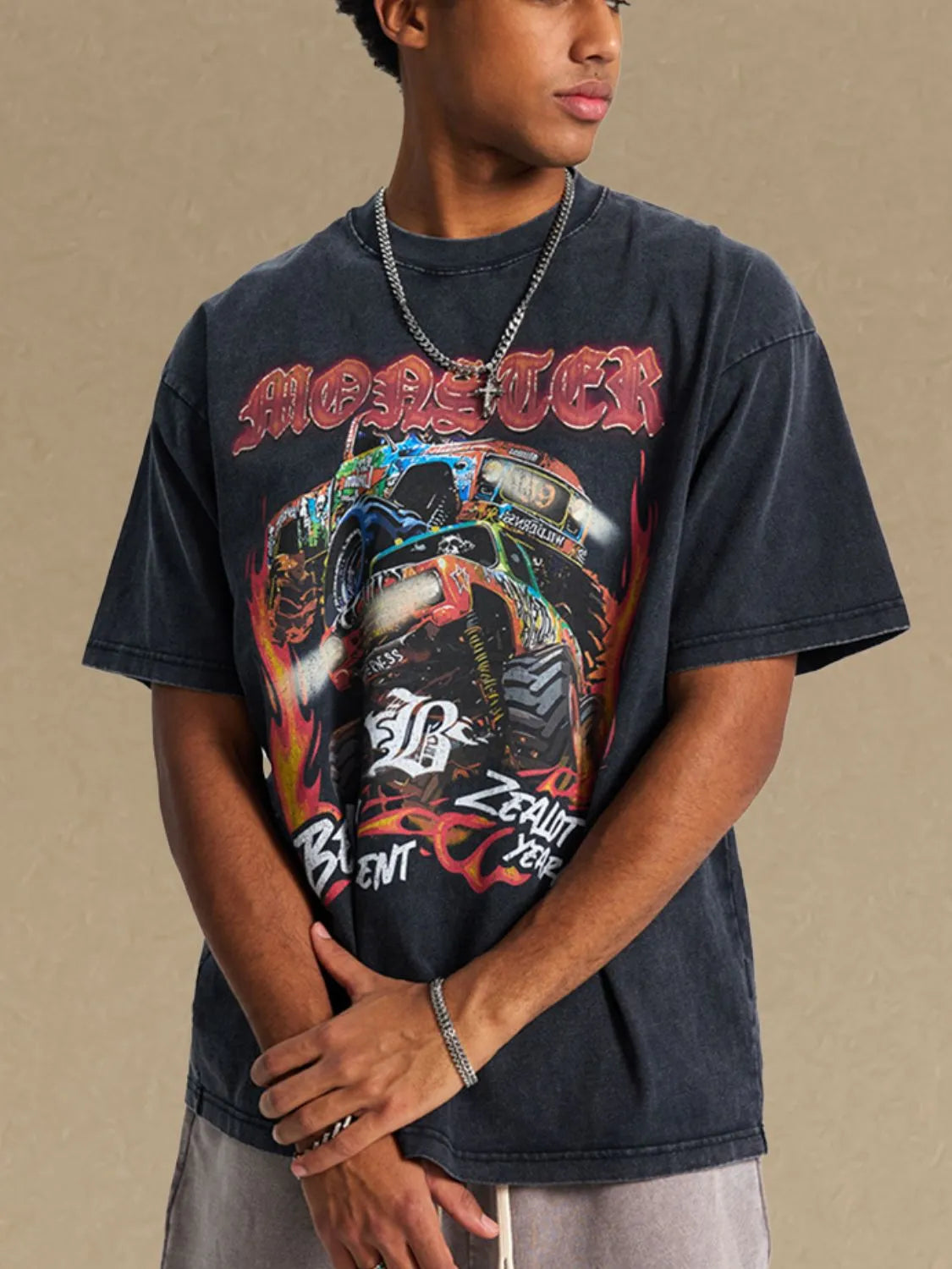 Men's Graphic Round Neck Half Sleeve T-Shirt NicholesGifts