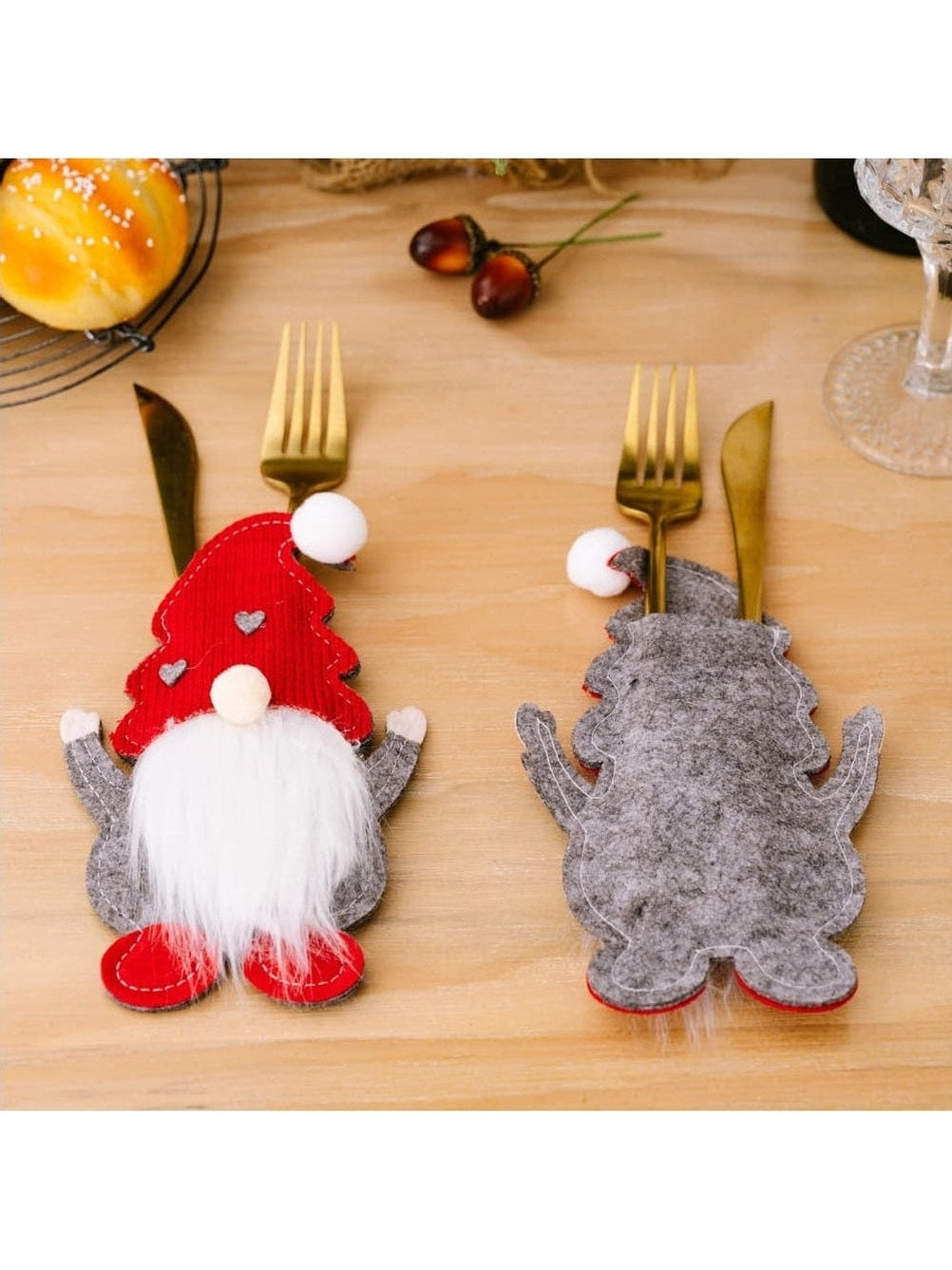 3-Piece Faceless Gnome Cutlery Holders