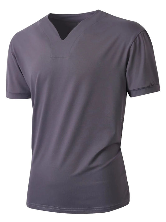Men's Solid Color Short Sleeve T-Shirt NicholesGifts