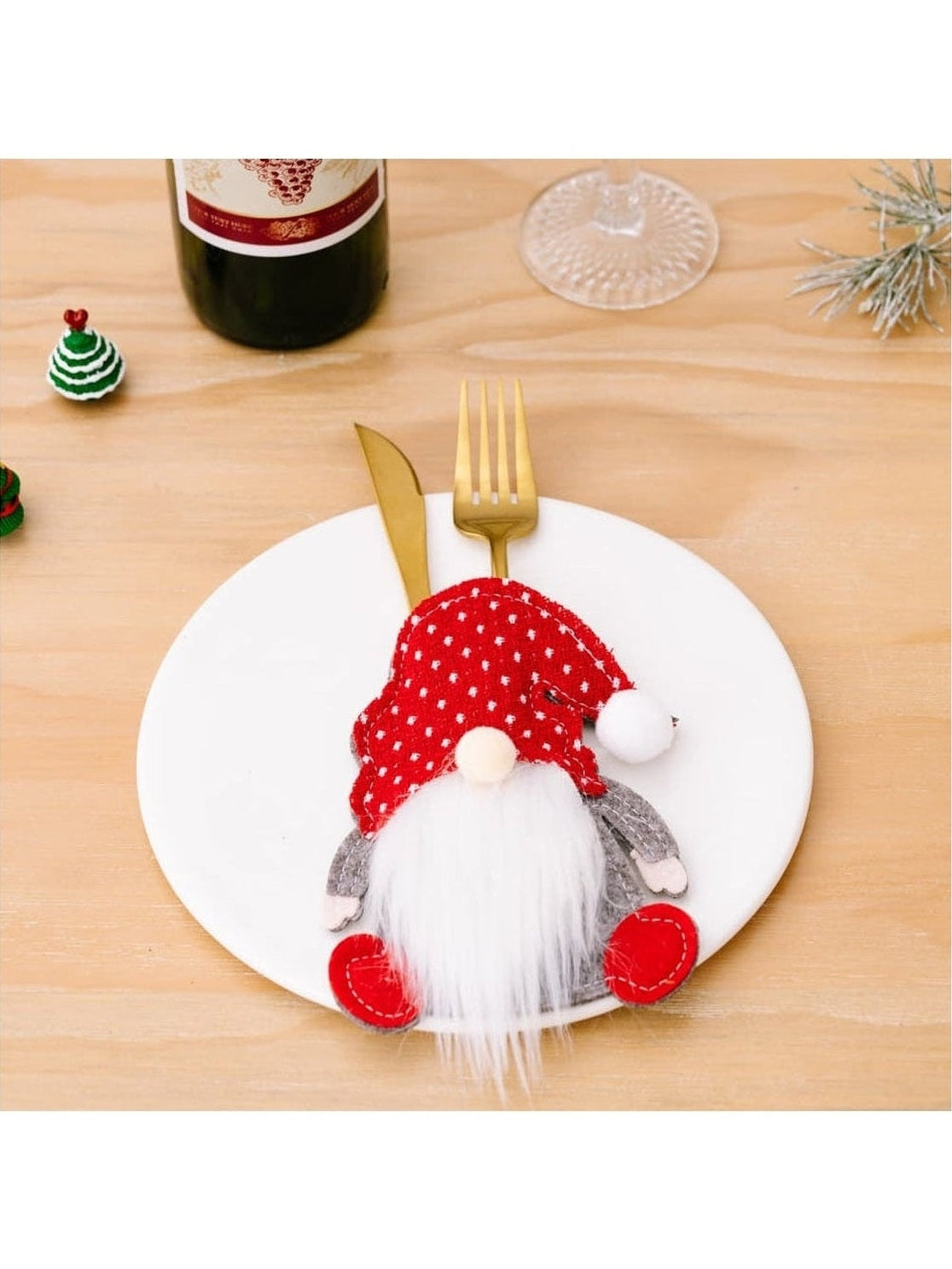 3-Piece Faceless Gnome Cutlery Holders