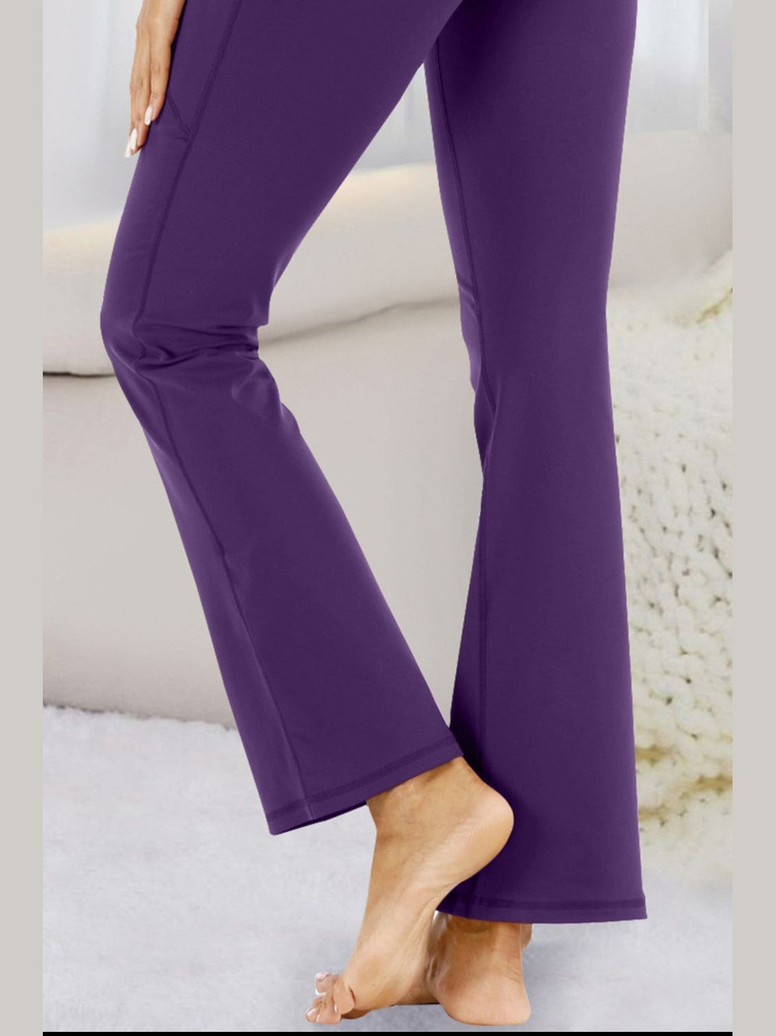 Women Pocketed High Waist Active Pants NicholesGifts