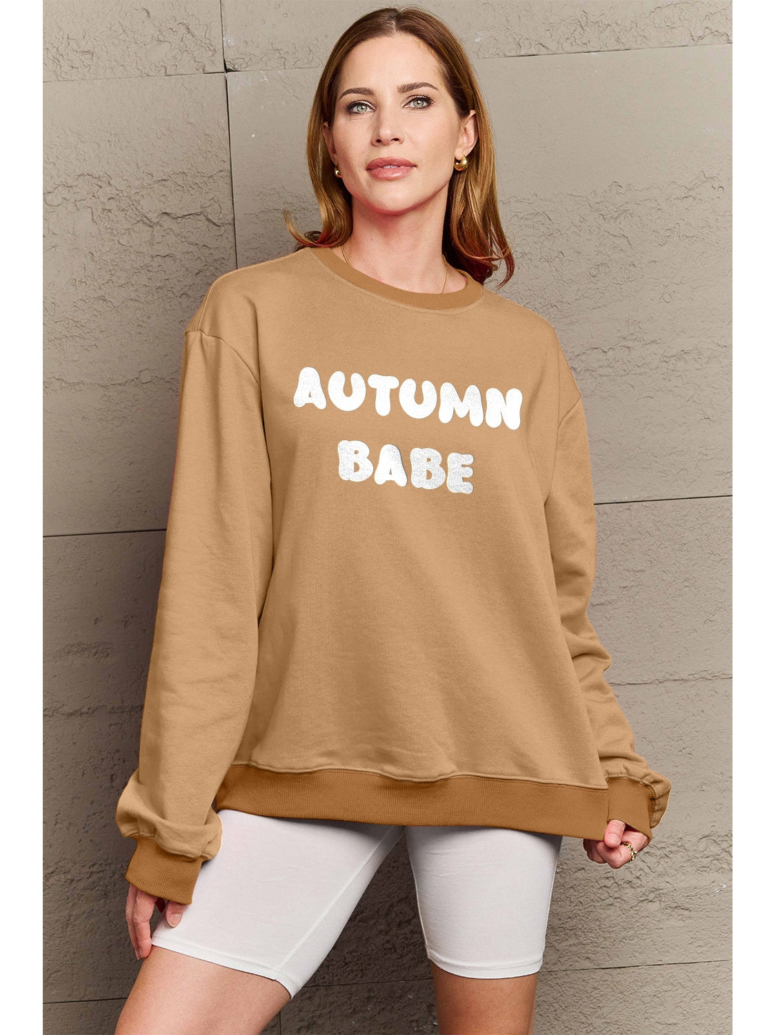 Simply Love Full Size AUTUMN BABE Graphic Sweatshirt NicholesGifts
