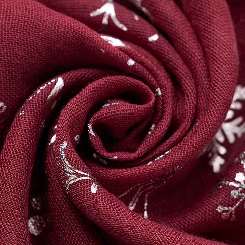 Christmas Element Polyester Scarf Trendsi
