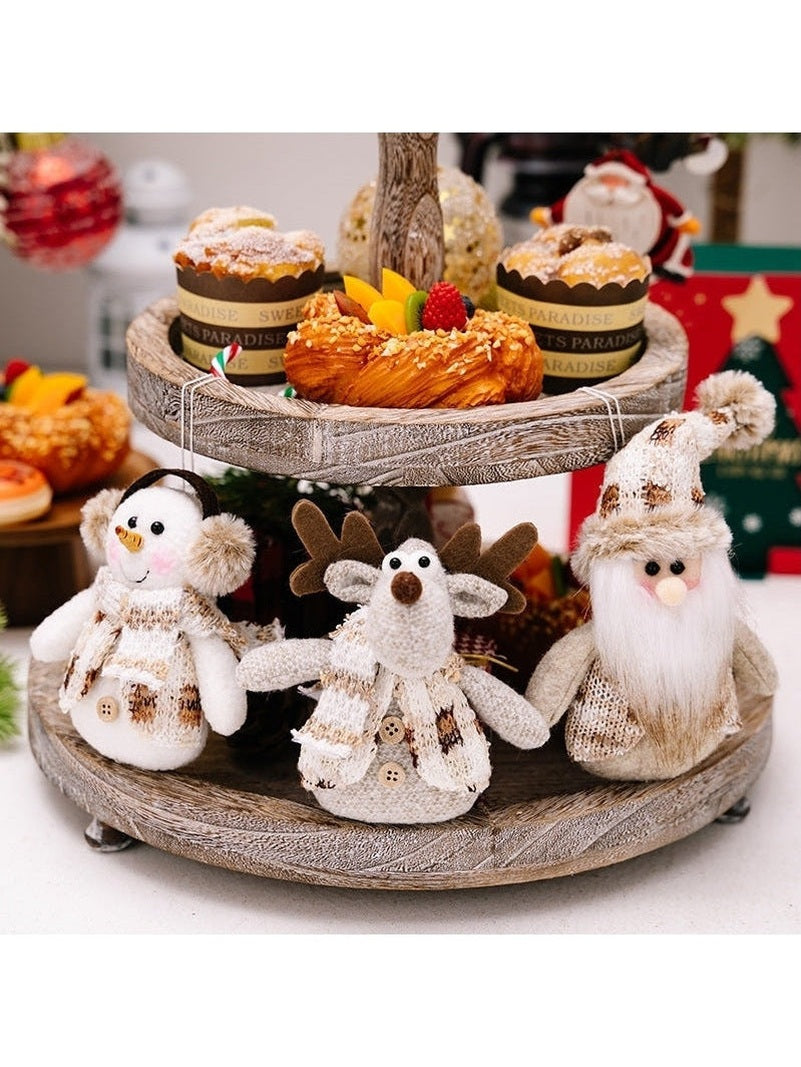 Santa Snowman Reindeer Hanging Ornament