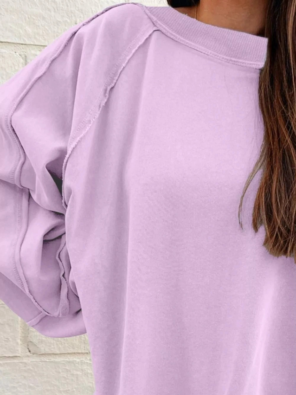 Oversized Washed Crewneck Sweatshirt nicholesgifts