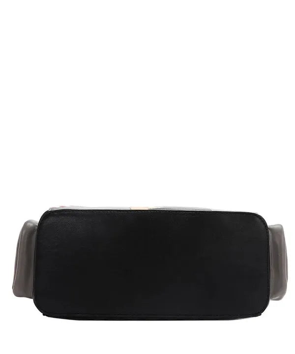 Nicole Lee USA Eco-Leather Handbag with Side Pockets Trendsi