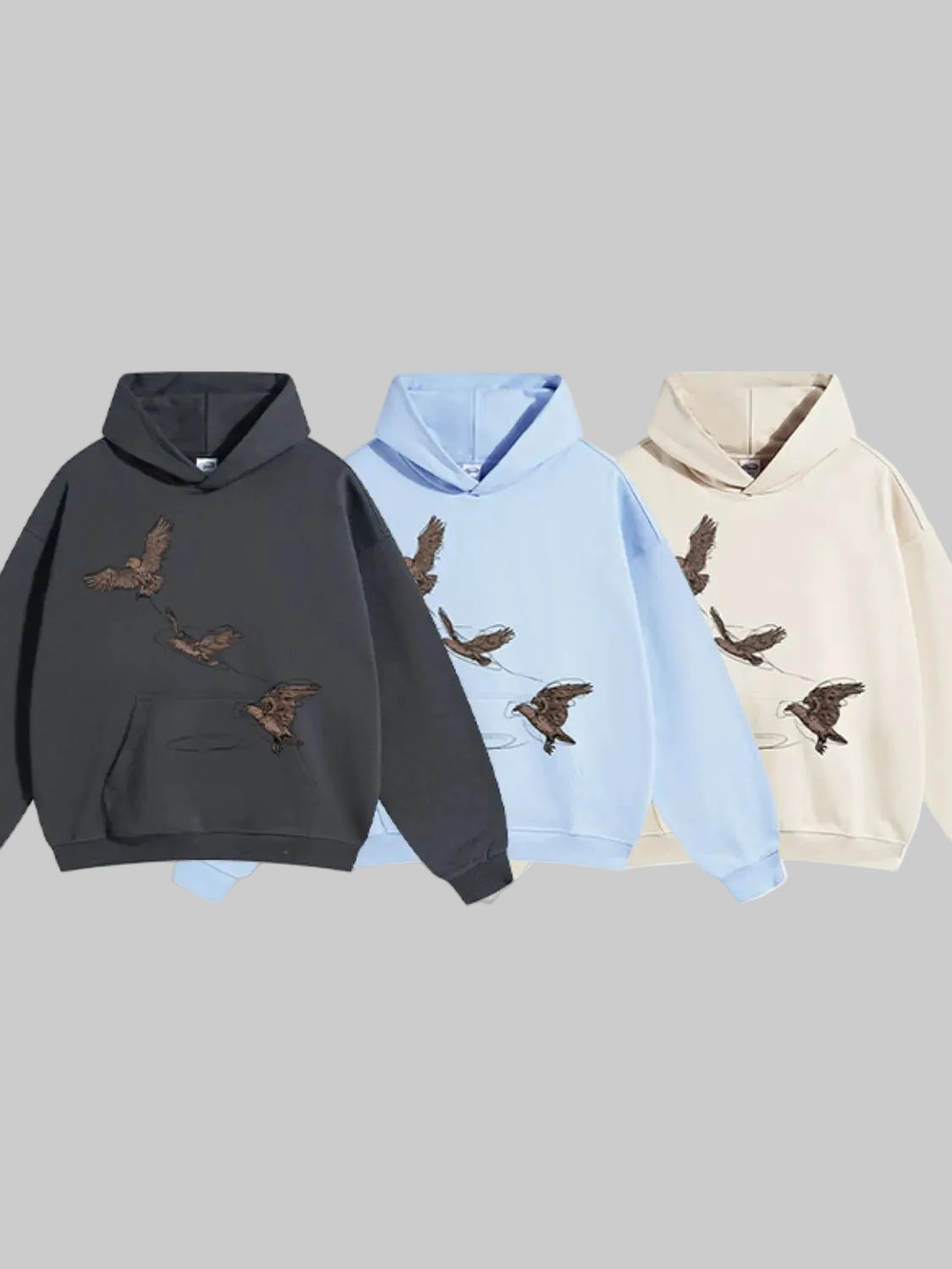 Unisex Graphic Long Sleeve Hoodie with Kangaroo Pocket nicholesgifts