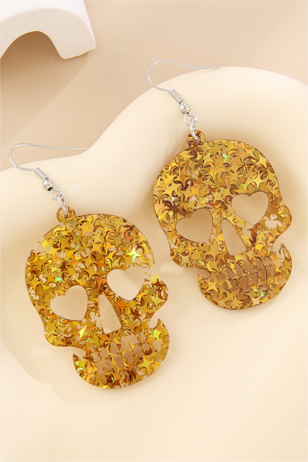 Women Acrylic Skull Drop Earrings NicholesGifts