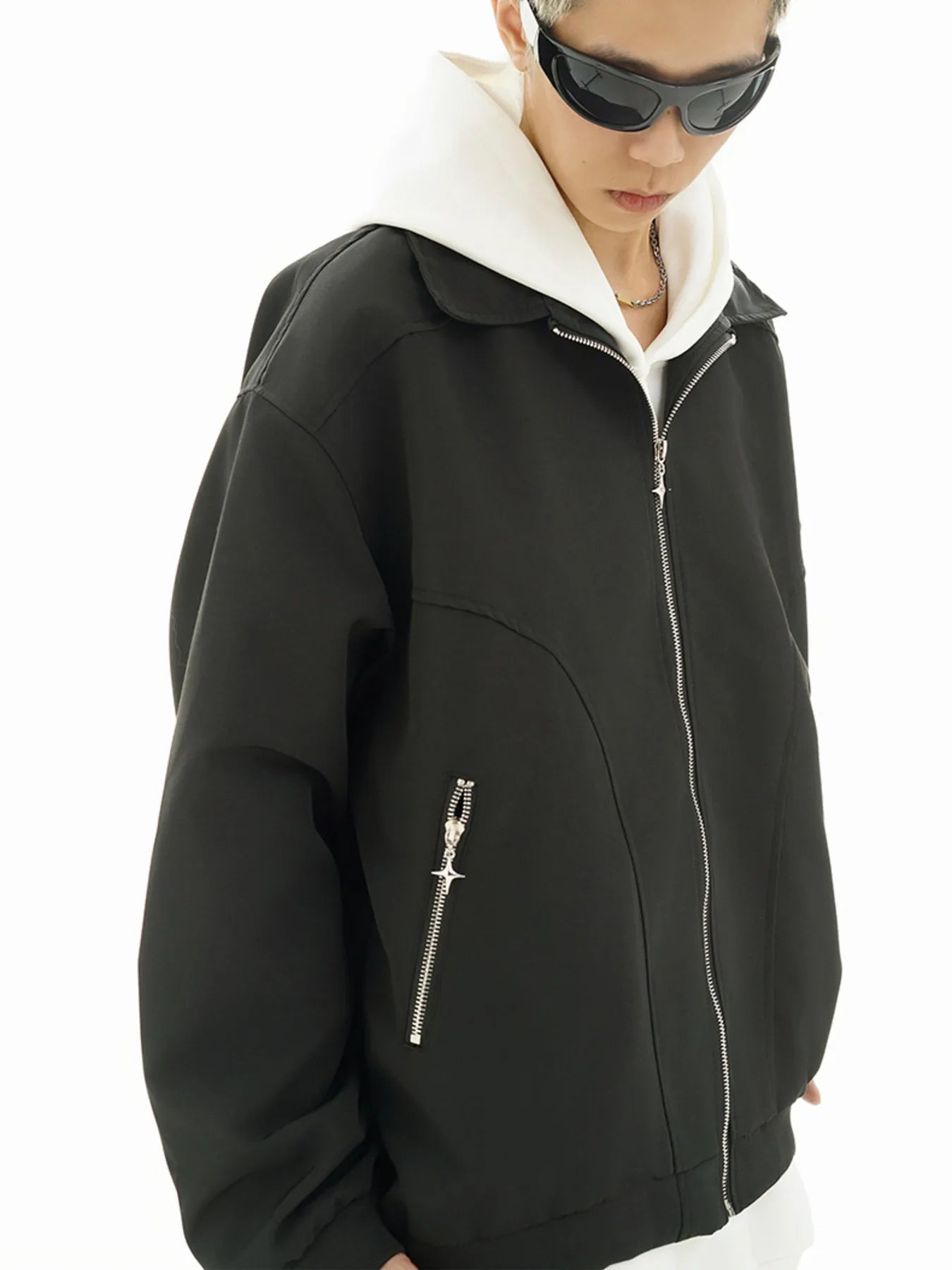 Men's Zip Up Long Sleeve Jacket Trendsi