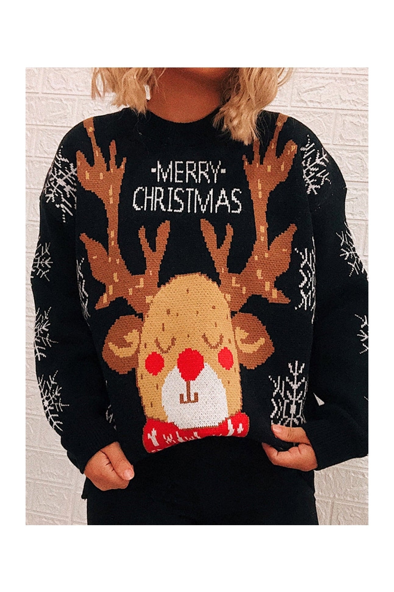 Christmas Element Long Sleeve Sweater NicholesGifts