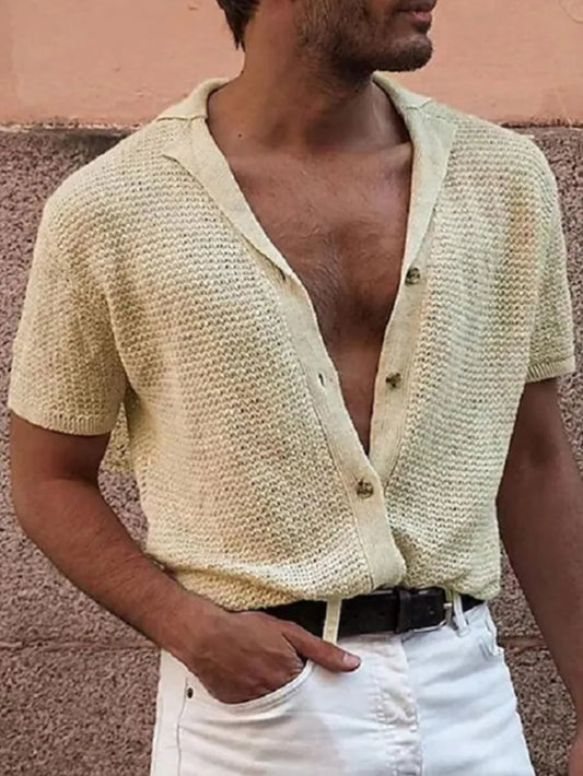 Men's Full Size Button Down Short Sleeve Shirt Plus Size NicholesGifts