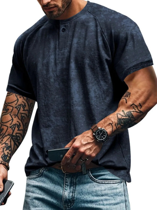 Men's Full Size Round Neck Short Sleeve T-Shirt Plus Size NicholesGifts
