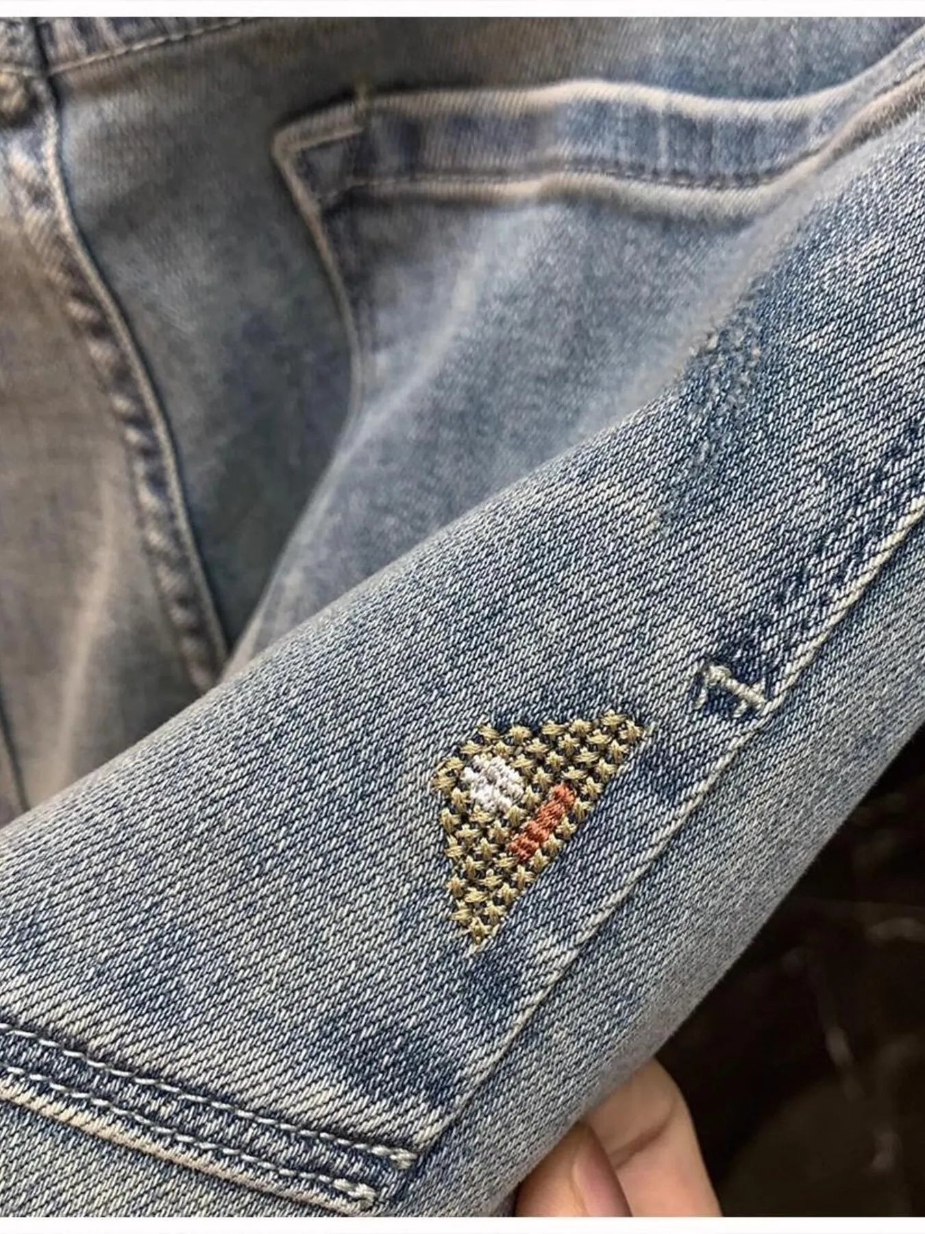 Men's Vintage Washed Distressed Boyfriend Jeans