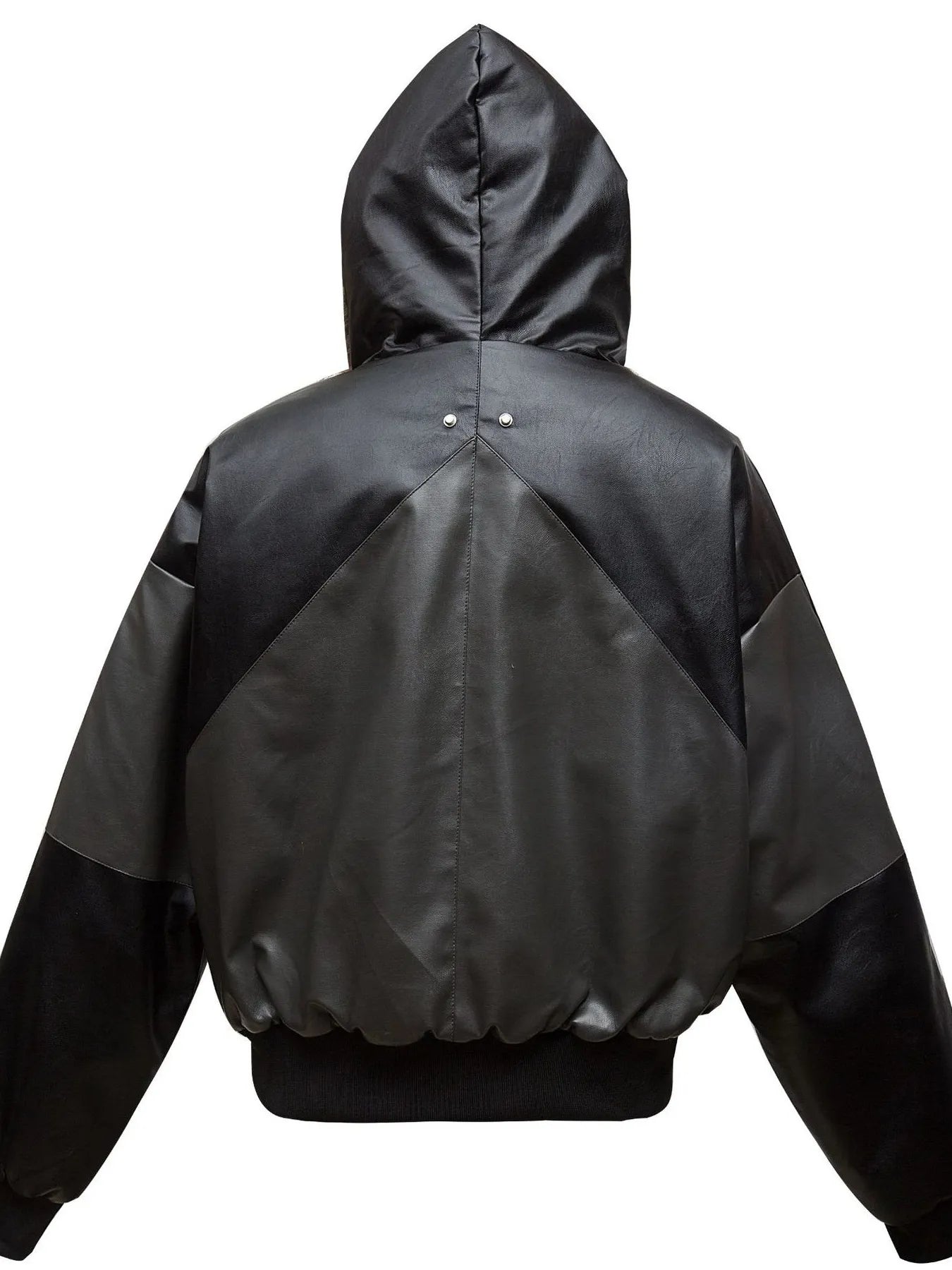 Men's Faux Fur Hooded Contrast Bomber Jacket Trendsi