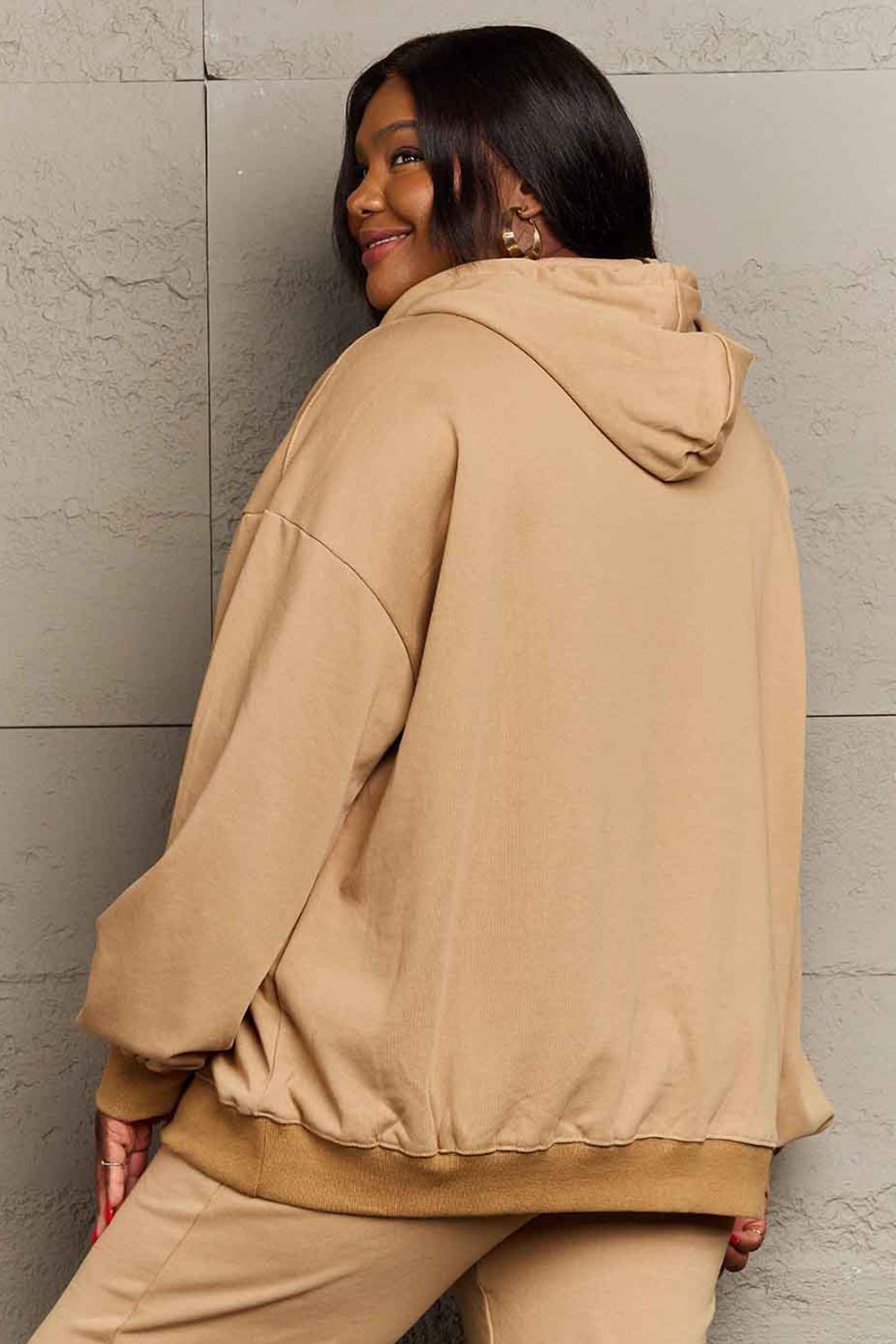 Simply Love Simply Love Full Size BORN FREE Graphic Hoodie Trendsi