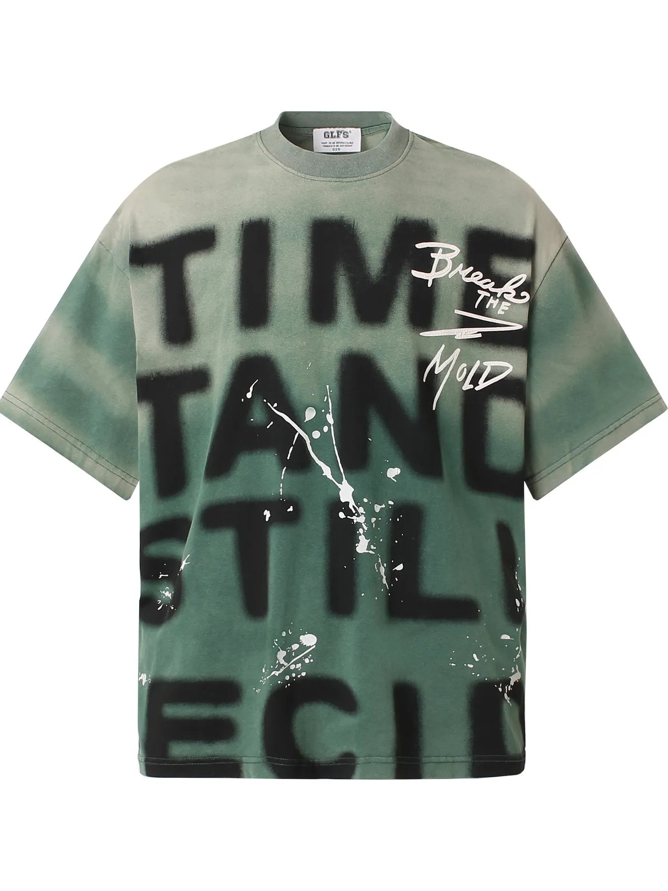 Men's Graffiti Style Oversized T-Shirt Trendsi