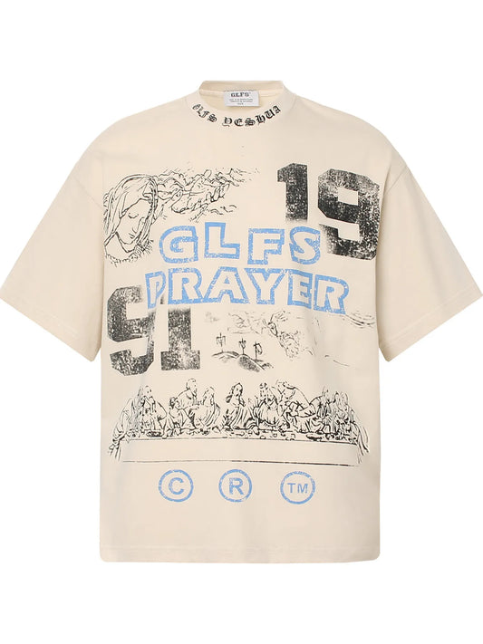 Men's Graphic Round Neck Short Sleeve T-Shirt Trendsi