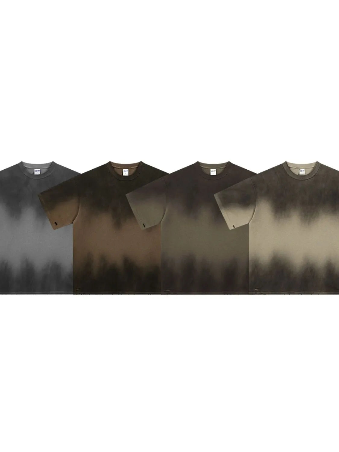 Men's Gradient Round Neck Half Sleeve T-Shirt Trendsi