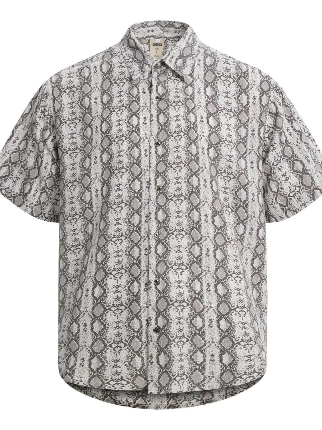 Men's Short Sleeve Button-Up Shirt Trendsi
