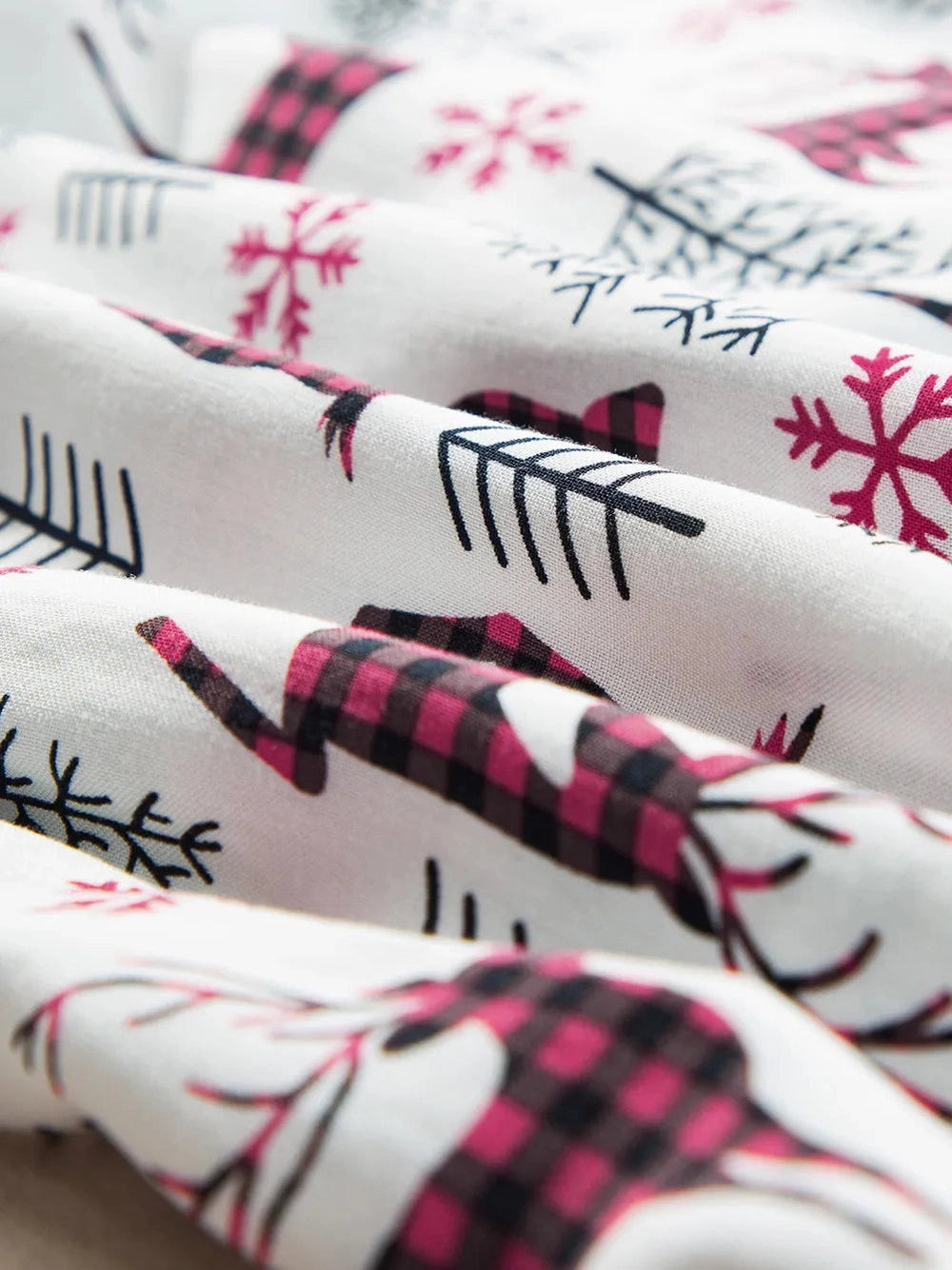 Printed Long Sleeve Top and Drawstring Pants Lounge Set NicholesGifts