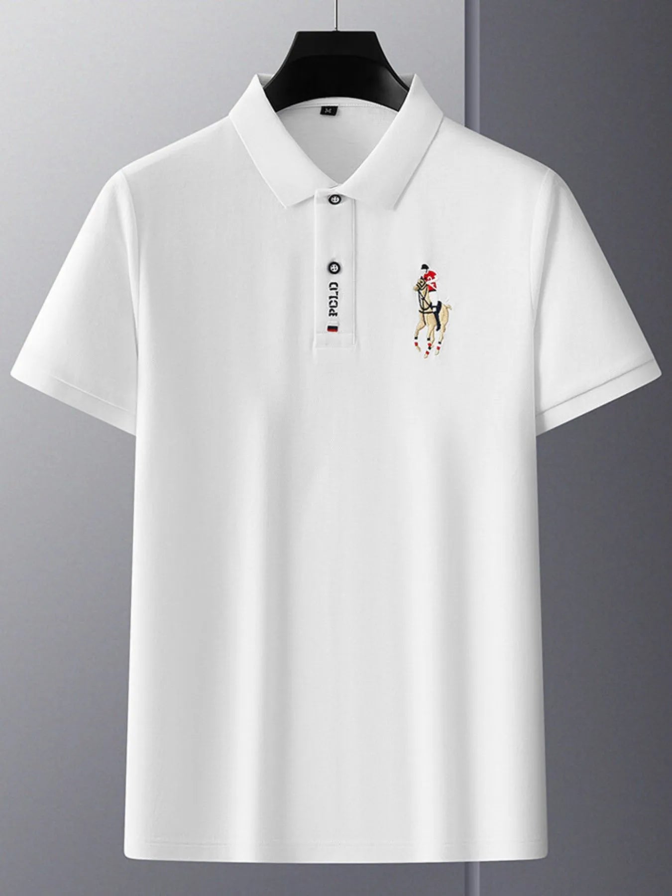 Men's Plus Size Short Sleeve Collared Neck Polo