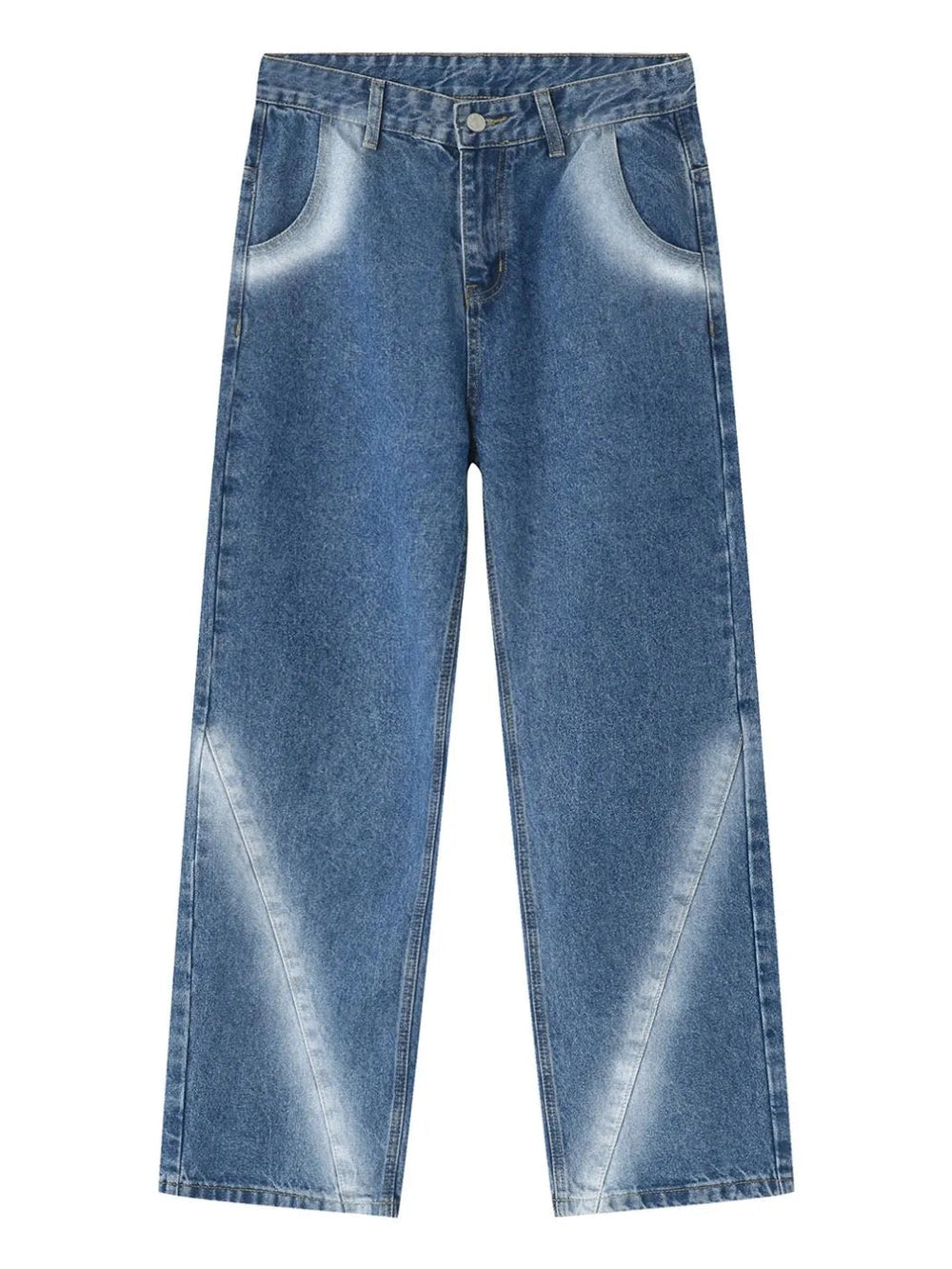 Men's Tie-Dye Washed Straight Leg Jeans Trendsi