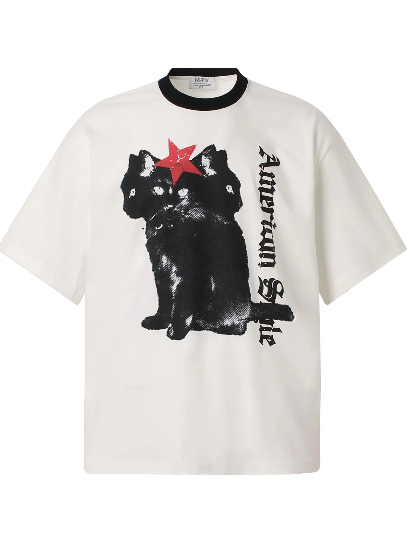Men's Graphic Round Neck Oversized T-Shirt Trendsi