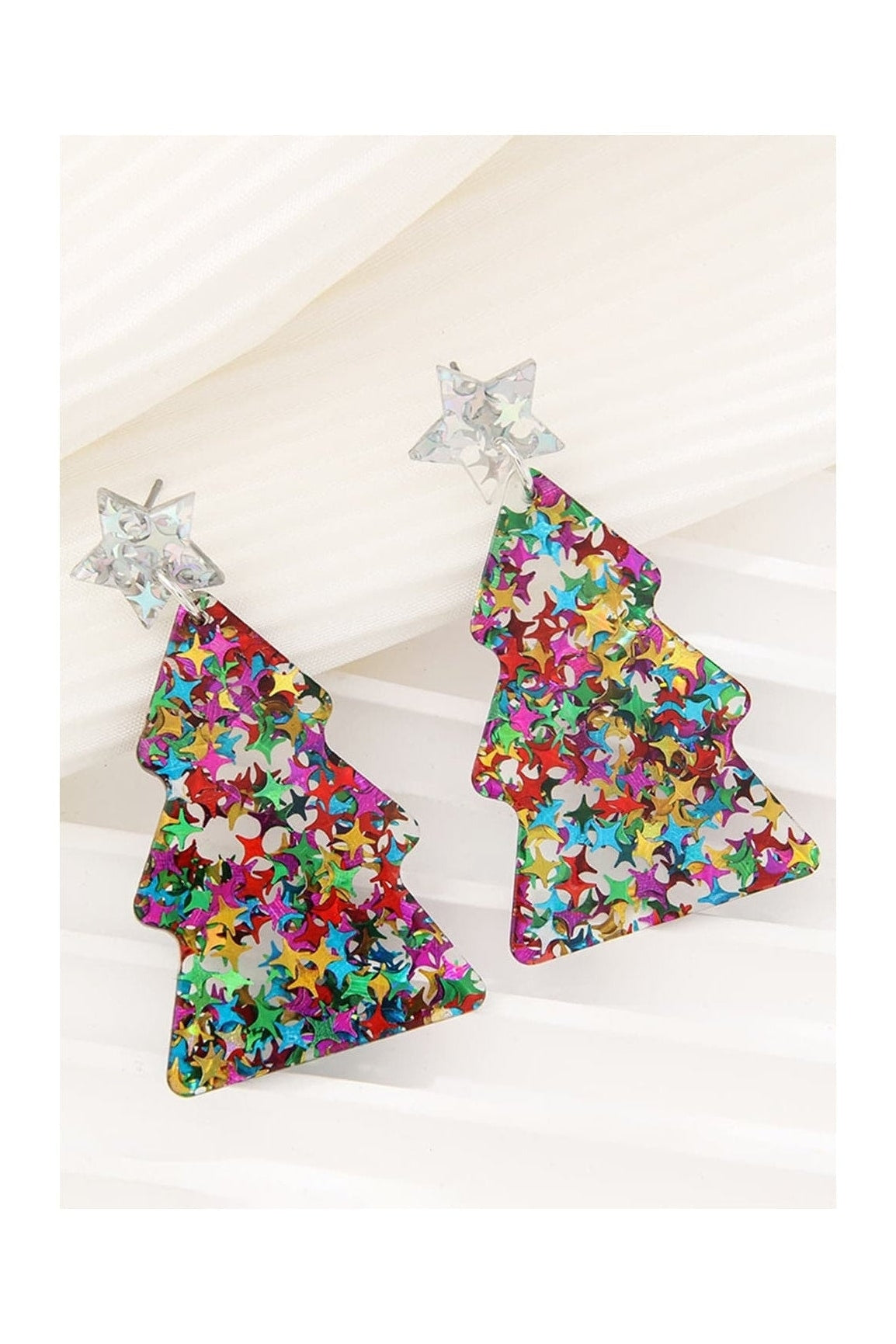 Women Christmas Tree Acrylic Earrings NicholesGifts