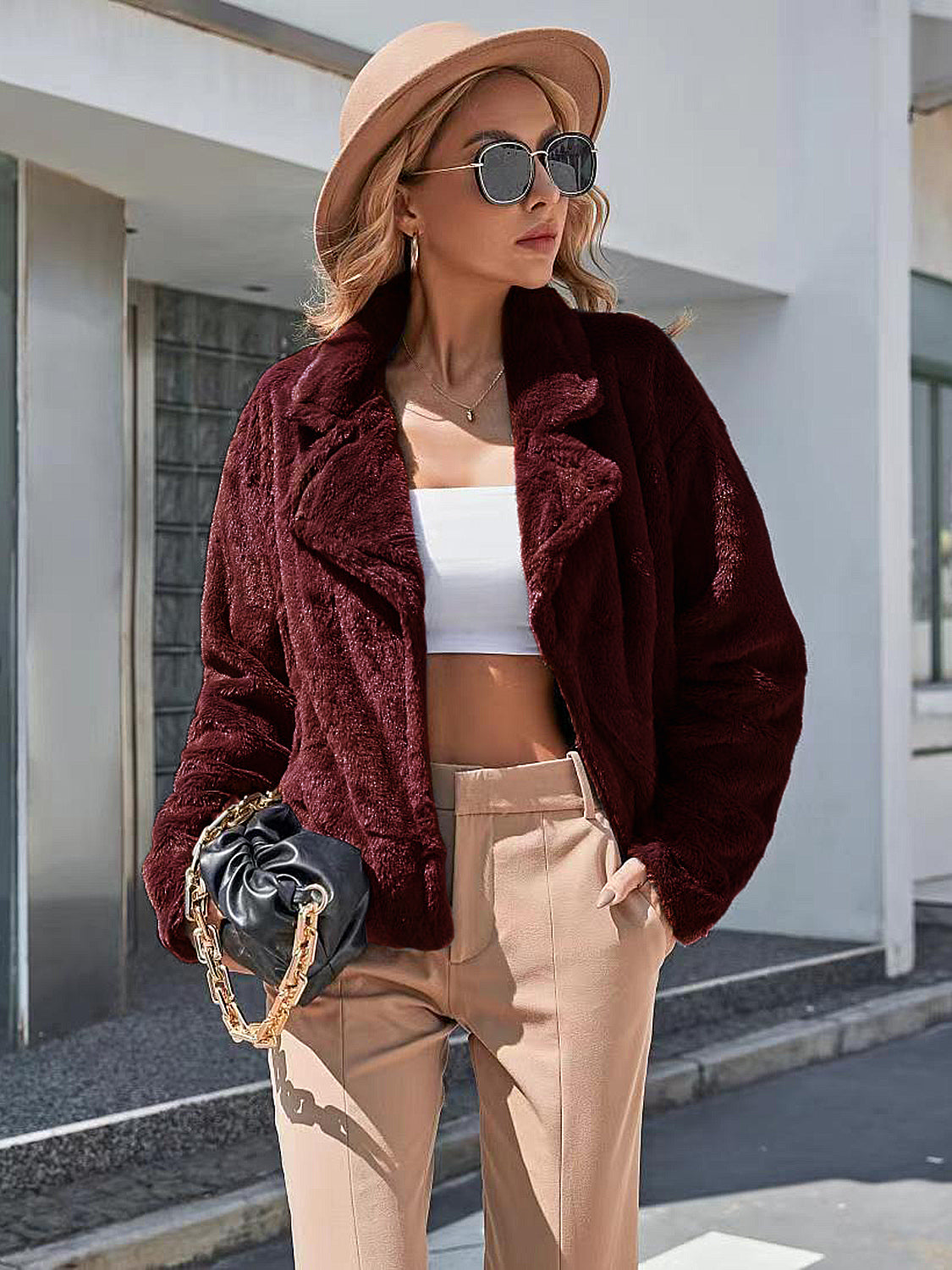 Women Ivy Lane Plush Open Front Dropped Shoulder Jacket NicholesGifts