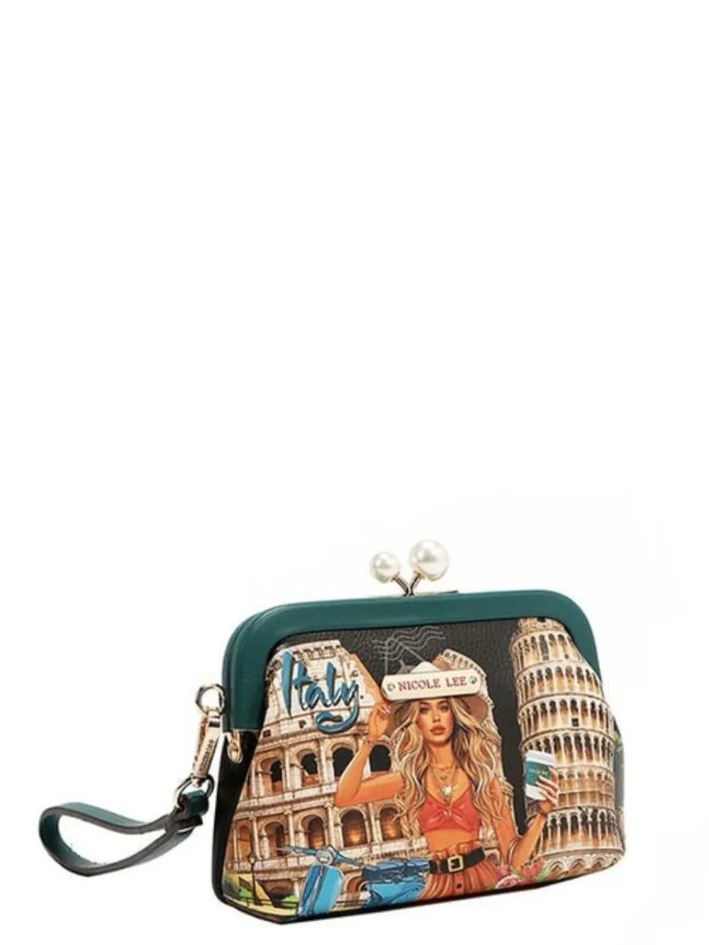 Nicole Lee USA Chelsea Pearl Kiss-Lock Coin Purse Trendsi