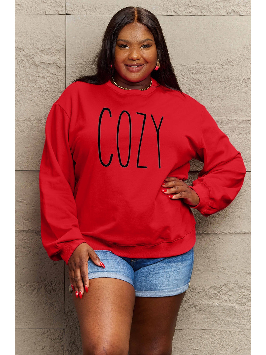 Simply Love Full Size COZY Graphic Sweatshirt NicholesGifts