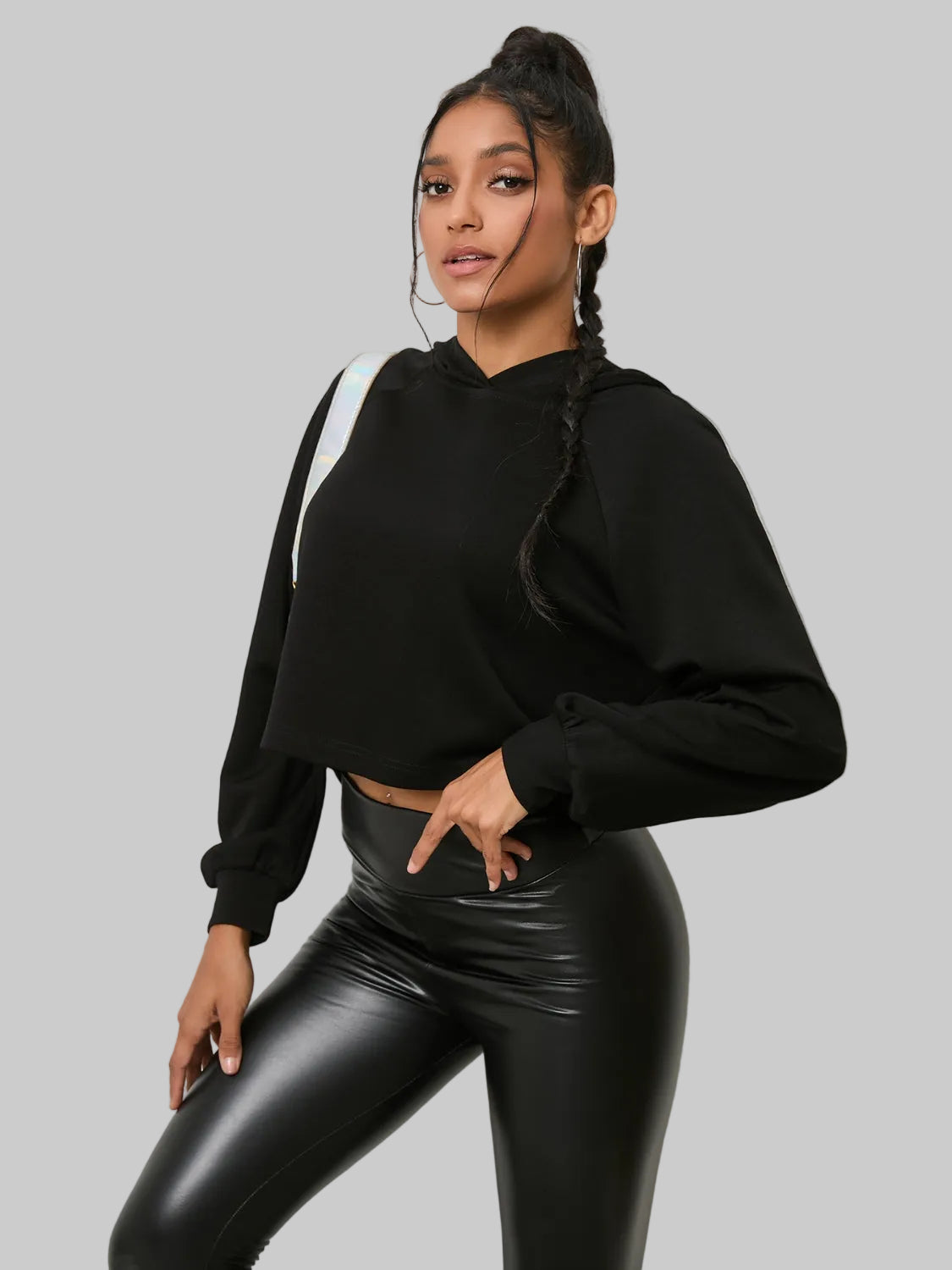 NicholesGifts Women Lace-Up Long Sleeve Hoodie nicholesgifts