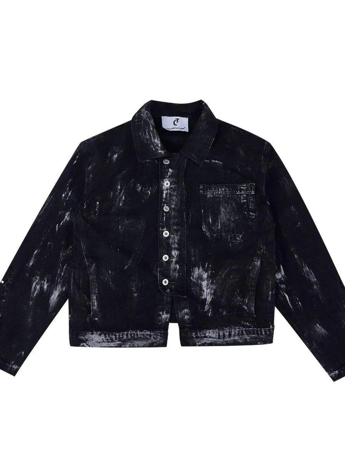 Men's Plus Size Button Up Long Sleeve Denim Jacket Trendsi