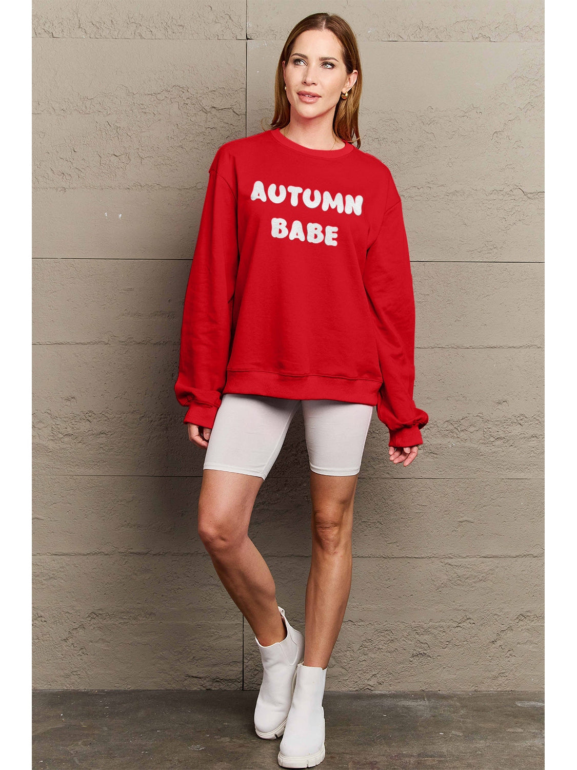 Simply Love Full Size AUTUMN BABE Graphic Sweatshirt NicholesGifts