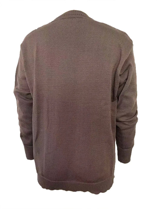 Geometric V-Neck Long Sleeve Sweater nicholesgifts