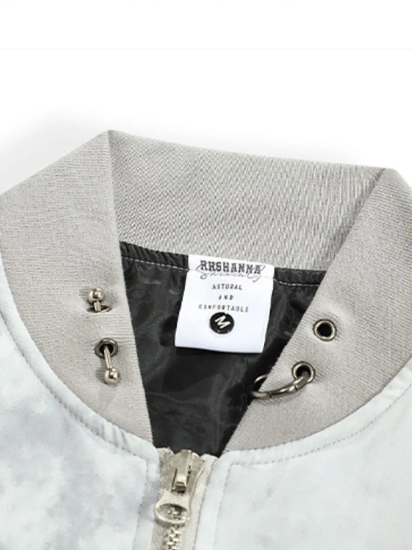 Men's Tie-Dye Zip-Up Bomber Jacket