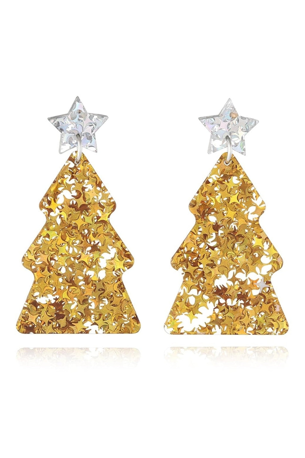 Women Christmas Tree Acrylic Earrings NicholesGifts