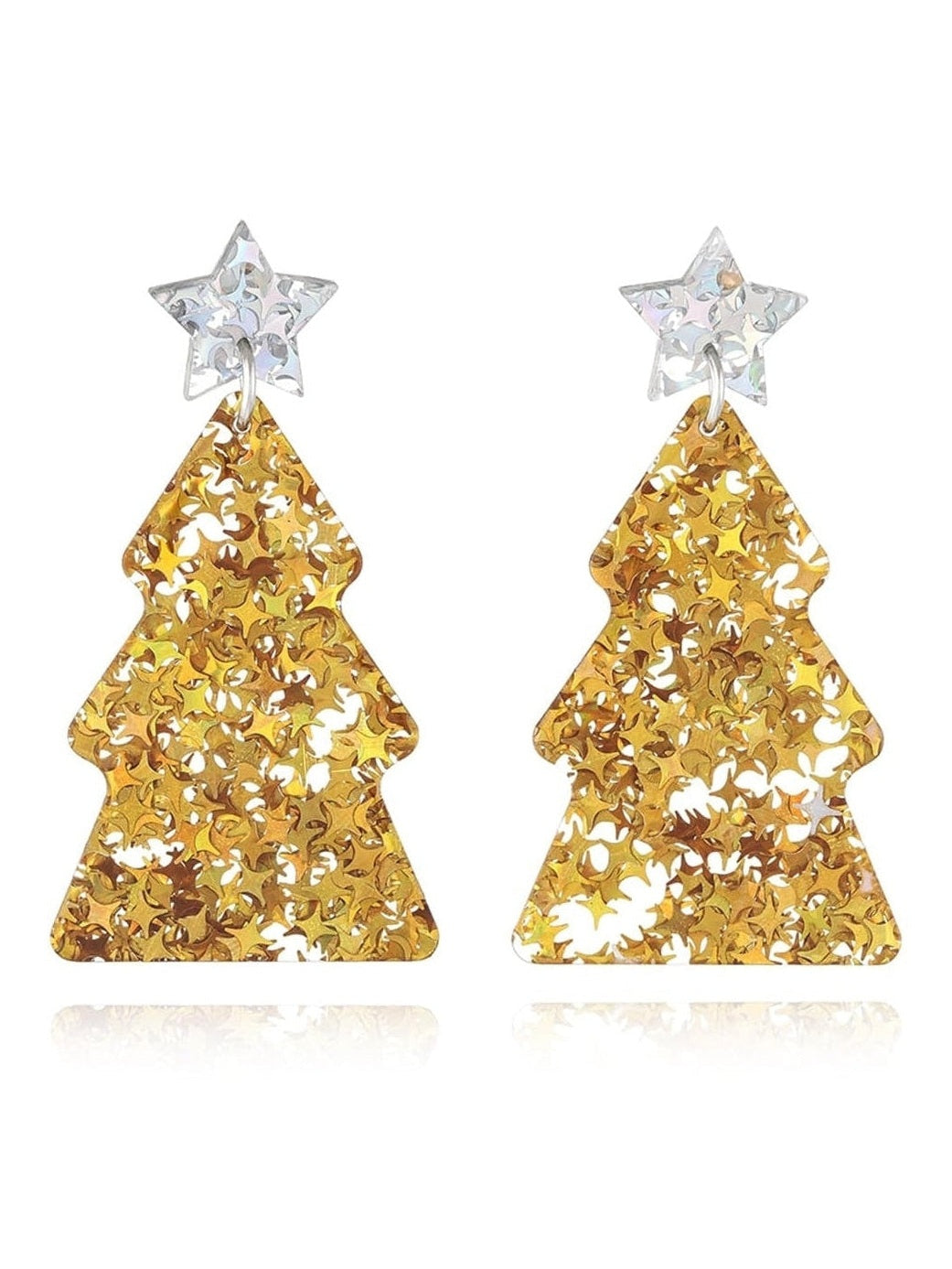 Women Christmas Tree Acrylic Earrings
