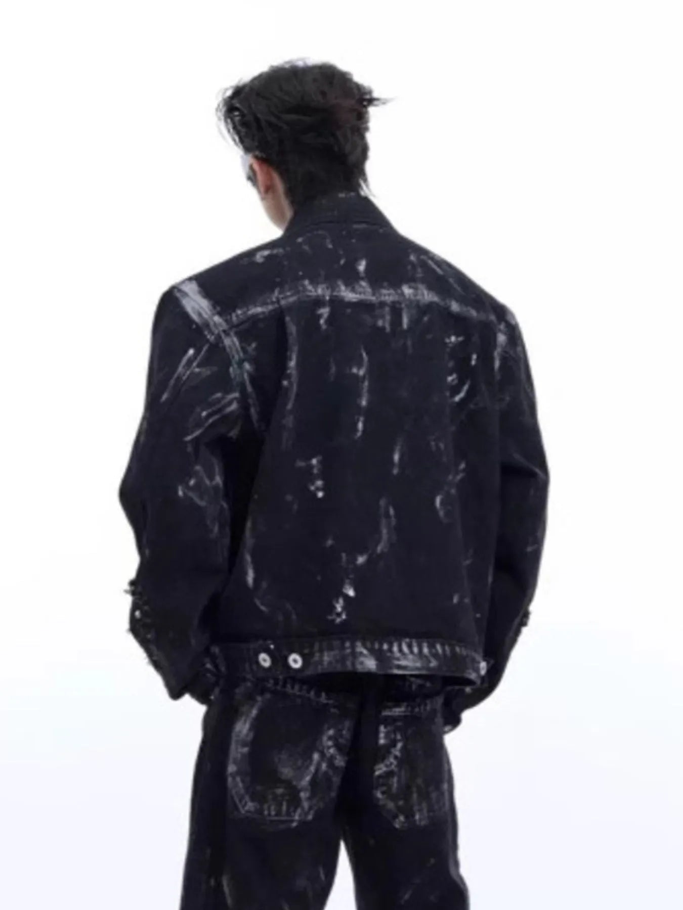 Men's Plus Size Button Up Long Sleeve Denim Jacket Trendsi