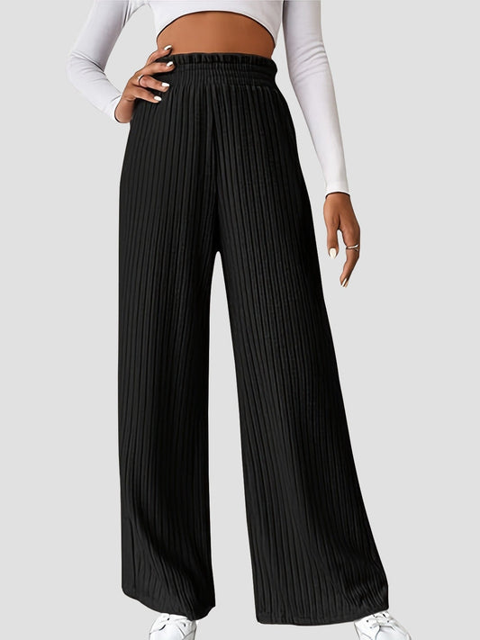 Women Ribbed High Waist Pants