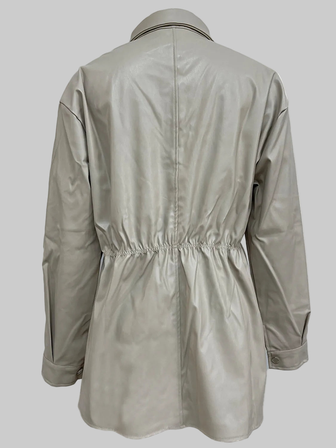 Snap Down Collared Jacket nicholesgifts