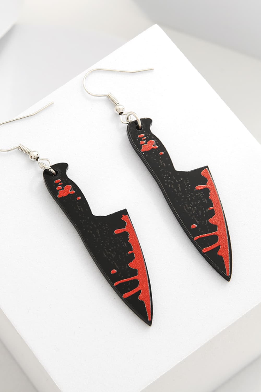 Women Bloody Horror Halloween Drop Earrings NicholesGifts